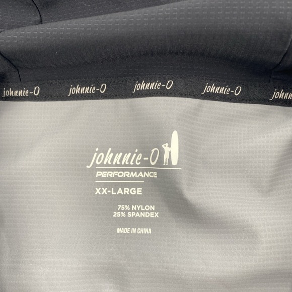 Johnnie O Jacket Mens XXL Black Marshall Performance Hoodie Golf Windbreaker 2XL - Picture 10 of 16